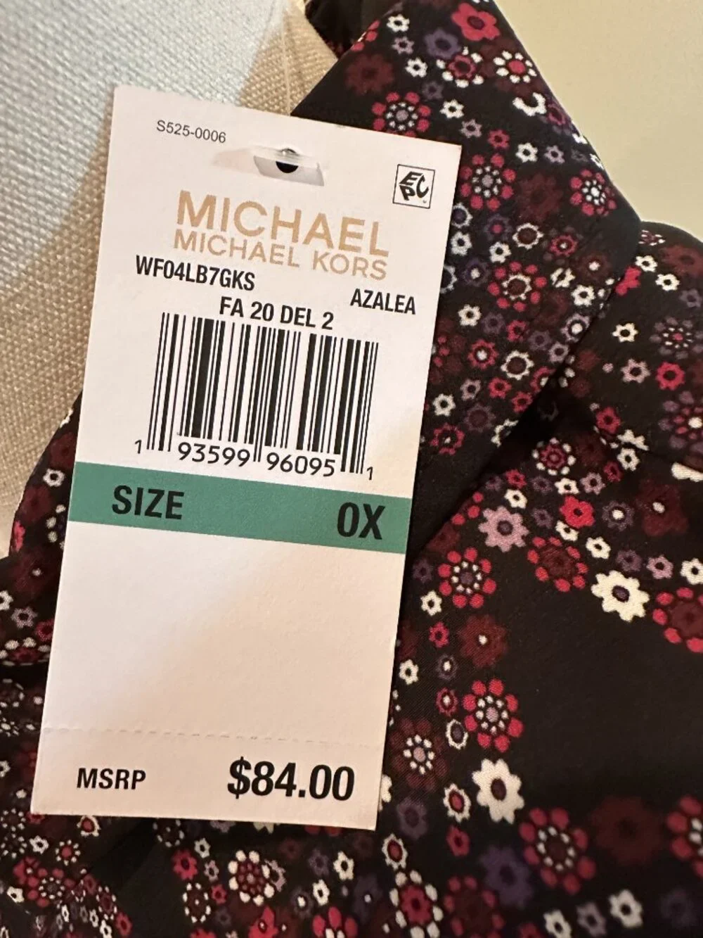 Women's Blouse, Michael Kors, Size OX, Zipper front.